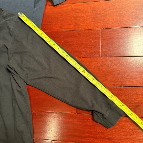 Duluth Trading Co 2 PACK Longtail XL Black Navy 100% Cotton Long Sleeve Shirt - Picture 6 of 8